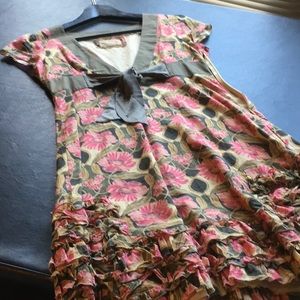 Beautiful 100% Cotton Floral Summer Dress